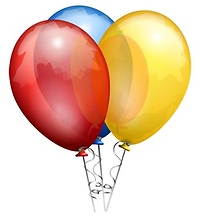 6 Birthday Balloons