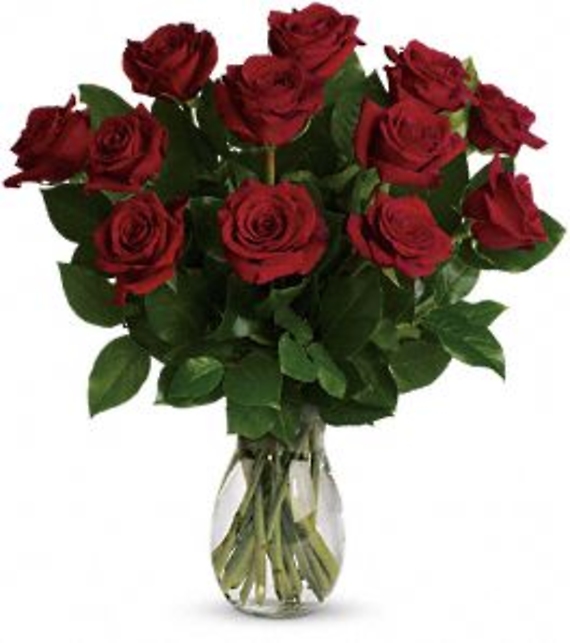 Love Bouquet with Long Stemmed Roses