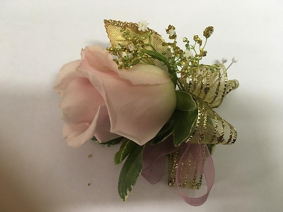 Pink Rose Boutonniere