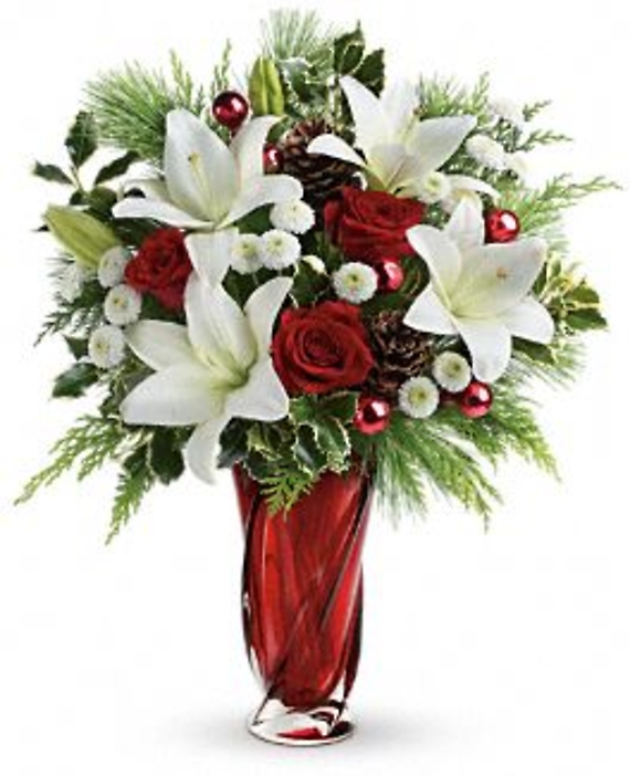 Teleflora\'s Christmas Swirl Bouquet