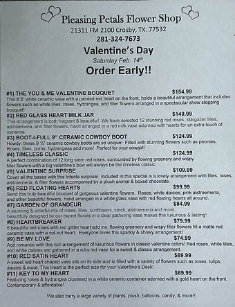 Valentine\'s Day Specials
