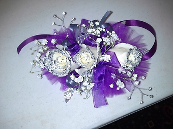 Corsage with Glitter Tips