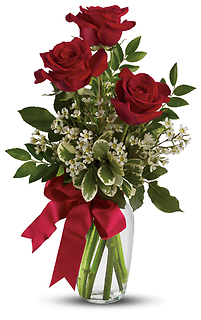 Thoughts of You Bouquet with Red Roses - Deluxe