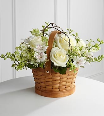 White peaceful basket